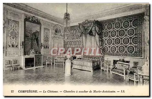 Ansichtskarte AK Compiegne Chateau Chambre a coucher de Marie Antoinette