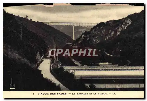 Cartes postales Viaduc Des Fades Le Barrage Et Le Viaduc