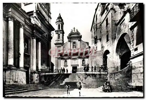 Cartes postales moderne Menton Eglise Saint Michel et Conception