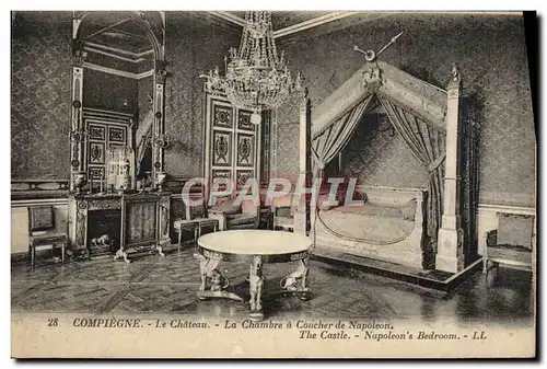 Cartes postales Compiegne Le Chateau La Chambre A Coucher De Napoleon 1er