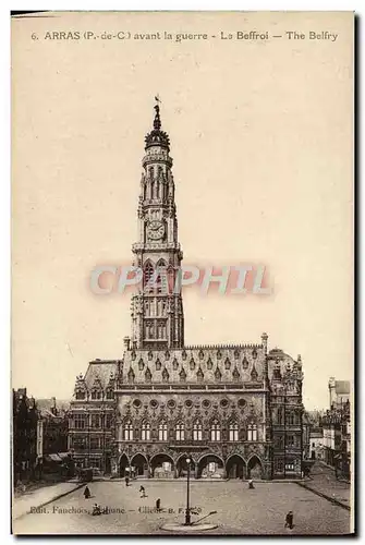 Cartes postales Arras Avant La Guerre La Beffroi