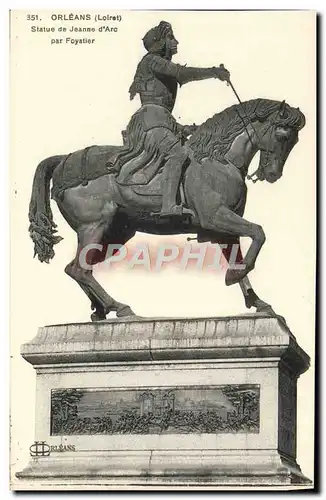 Cartes postales Orleans Statue De Jeanne Par Foyatier