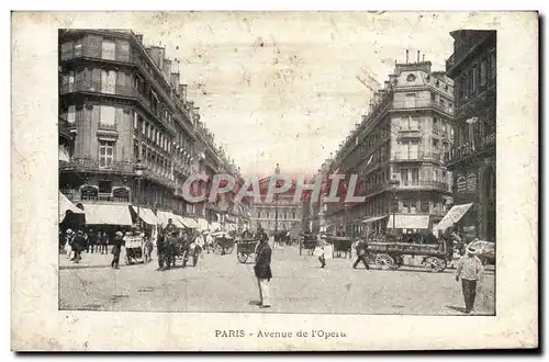 Cartes postales Paris Avenue De l'Opera