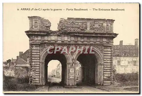 Cartes postales Arras Avant La Guerre Porte Baudimont Militaria