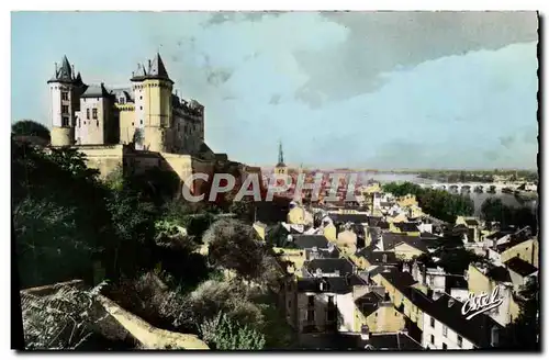 Cartes postales moderne Saumur Le Chateau La Ville Et La Loire