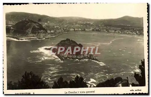 Cartes postales moderne San Sebastian La Concha Vista General