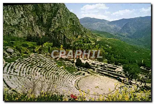 Moderne Karte Delphi Theatre And Temple Of Apollo