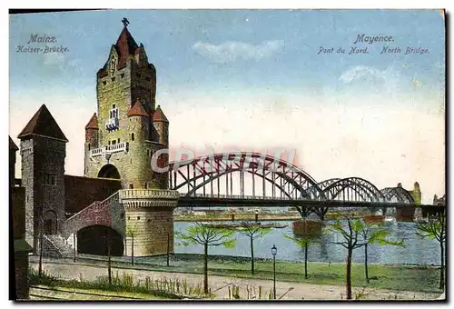 Cartes postales Mainz Kaiser Brucker Mayence Pont Du Nord