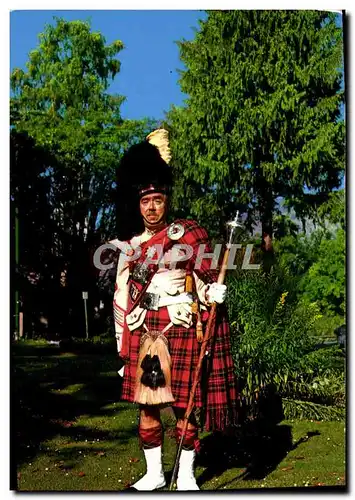 Cartes postales moderne Drum Major Royal Stuart Tartan Folklore