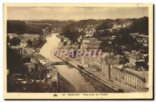 Cartes postales Morlaix vue Prise Du Viaduc