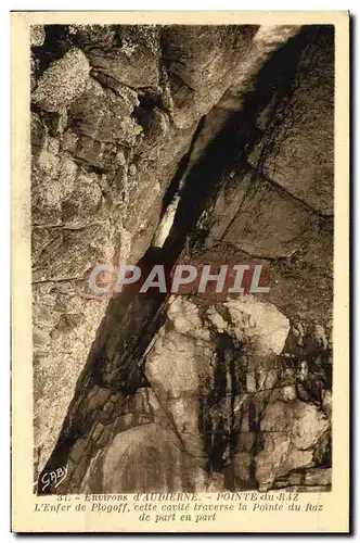 Cartes postales Environs D'Audierne Pointe Du Raz L'Enfer De Plogoff