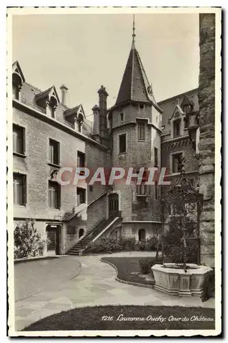 Cartes postales moderne Lausanne Ouchy Cour Du Chateau