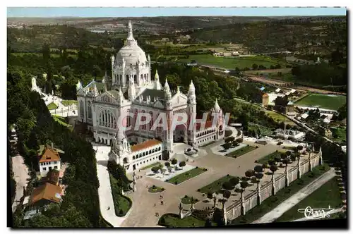 Cartes postales moderne Lisieux Vue Generale Aerienne De La Basilqiue