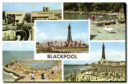 Cartes postales moderne Blackpool The pleasure Beach Botaing lake Stanley park