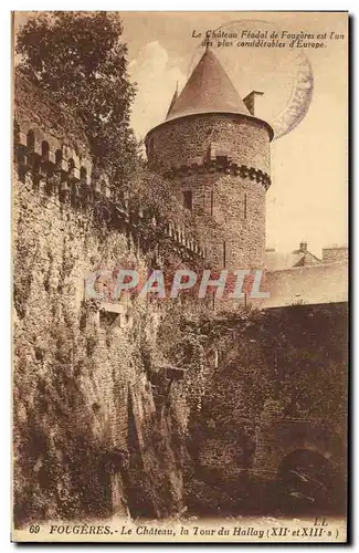 Cartes postales Fougeres Le Chateau La Tour Du Hallay