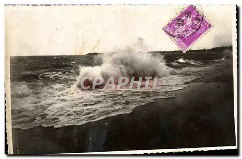 Cartes postales moderne Cote d&#39Emeraude Parame La digue Par Tempete Dans Le Lointain Rochehonne