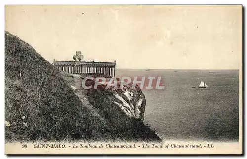 Ansichtskarte AK Saint Malo Le Tombeau De Chateaubriand