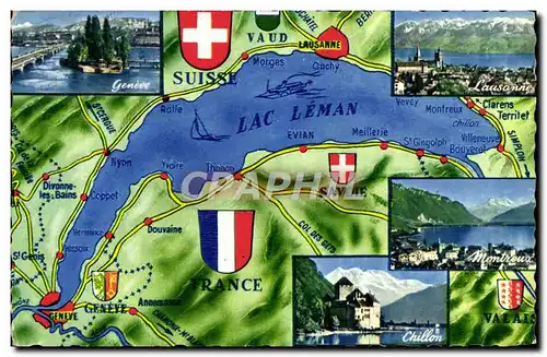 Cartes postales Lac Leman