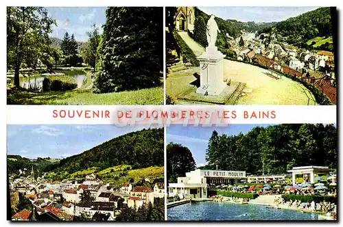 Moderne Karte Souvenir De Plombieres Les Bains Le parc Vue generale Le petit moulin