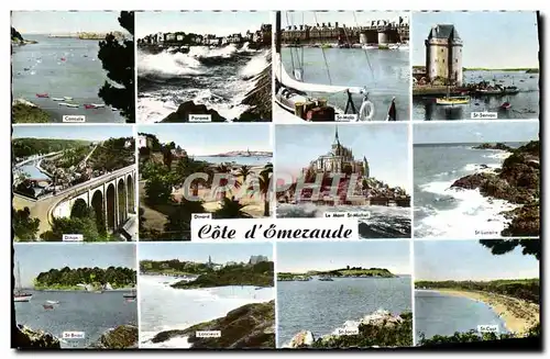 Cartes postales moderne Cote d'Emezaude Mont Saint Michel Parame St Malo St Servan Dinan