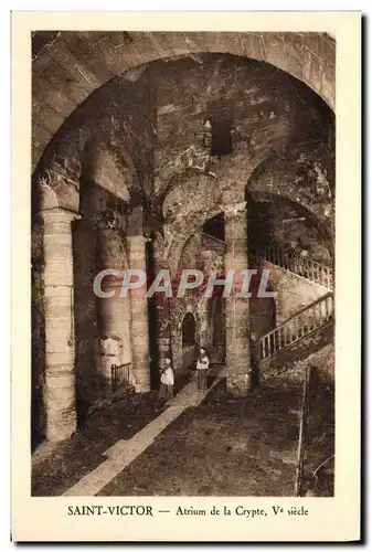 Ansichtskarte AK Saint Victor Atrium De La Crypte Marseille