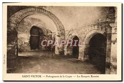 Ansichtskarte AK Saint Victor Prolongement De La Crypte Les Remparts Romains Marseille