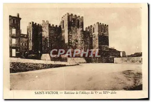 Cartes postales Saint Victor Exterieur De l&#39Abbaye Marseille