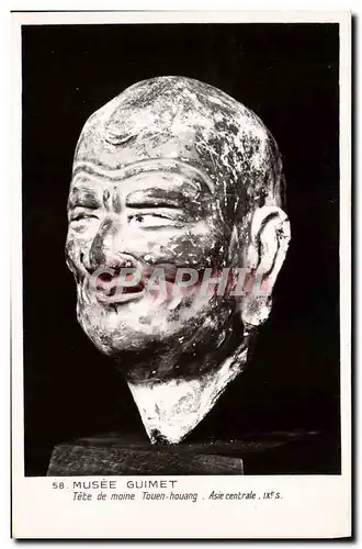 Cartes postales moderne Musee Guimet Tete De Moine Touen Houang Asie centrale