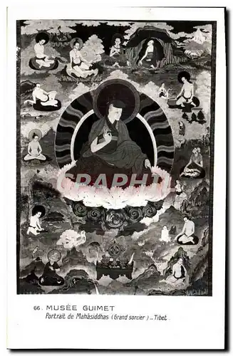 Cartes postales moderne Musee Guimet Portrait De Mahasiddhas Tibet