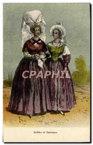 Cartes postales Coiffes Et Costumes Folklore Normandie