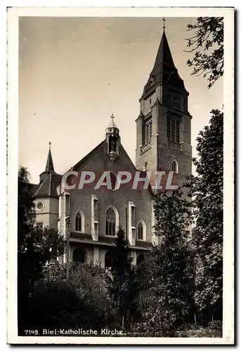 Cartes postales moderne Biel Katholische Kirche