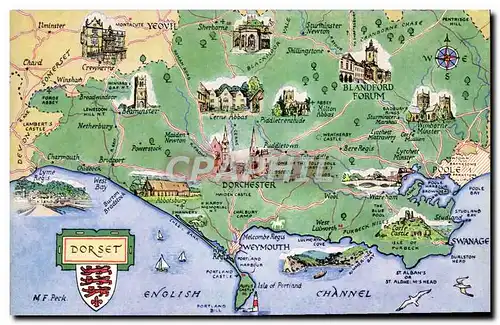 Moderne Karte Dorset