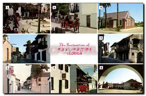 Cartes postales moderne The Restaration Of Old St Augustine Florida