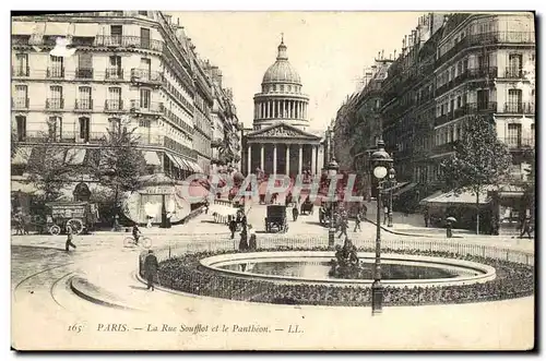 Cartes postales Paris La Rue Soufflot Et Le Pantheon