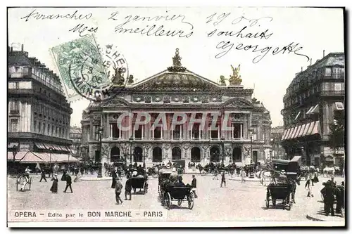 Cartes postales Opera Edite Par Le Bon Marche Paris