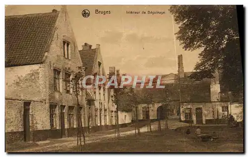 Cartes postales Bruges Interieur De Beguinage