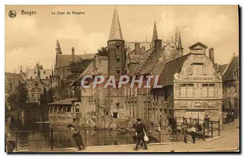 Cartes postales Bruges Le Quai Du Rosaire