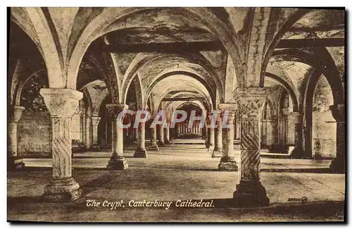 Ansichtskarte AK Th Crypt Canterbury Cathedral