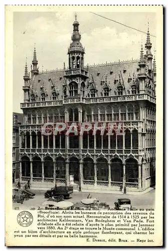Cartes postales Bruxelles La Maison Du Roi Ancienne Halle au Pain