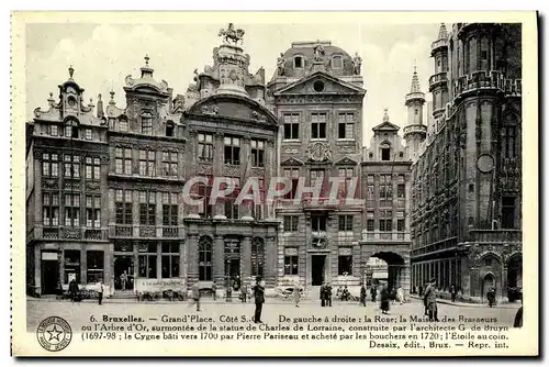 Cartes postales Bruxelles Grand Place Maison des Brasseurs ou l'Arbre d'or