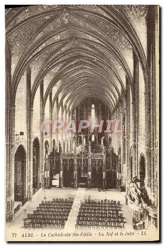 Cartes postales Albi La Cathedrale Ste Cecile La Nef Et Le Jube