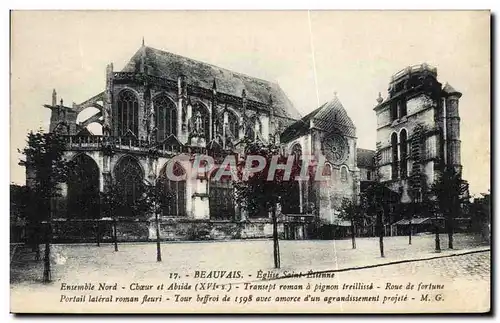 Cartes postales Beauvais Eglise Saint Etienne