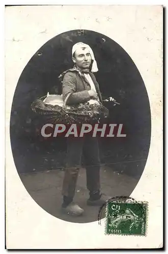 CARTE PHOTO Homme Paysan