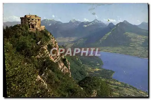 Cartes postales moderne Lac D&#39Annecy Station Superievre du Telepherique du Mont Veyrier