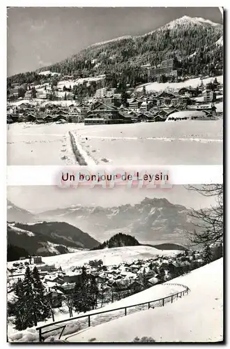 Cartes postales moderne Un bonjour de Leysin