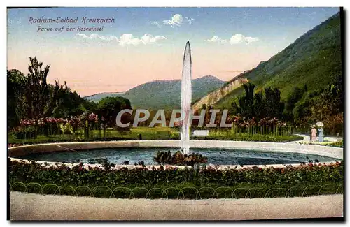 Cartes postales Radium Solbad Kreuznach Partie auf der Roseninzel