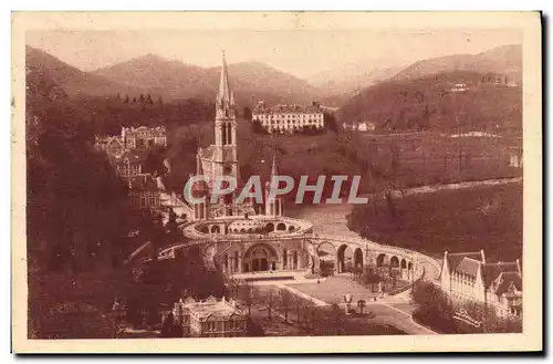 Cartes postales Lourdes La Basilique