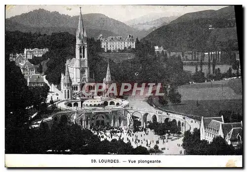 Cartes postales Lourdes Vue Plongeante