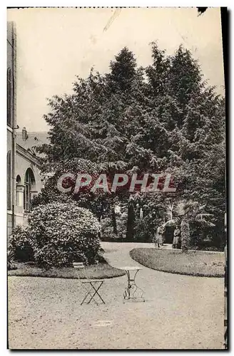 Cartes postales Lourdes Pension de Dames Route de Pontacq La vierge dans le parc