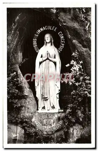 Cartes postales Lourdes La Vierge et la grotte Miraculeuse